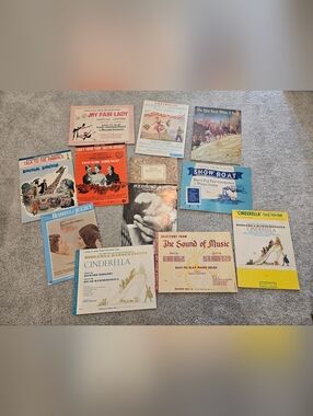 Vintage Piano Sheet Music Showtunes